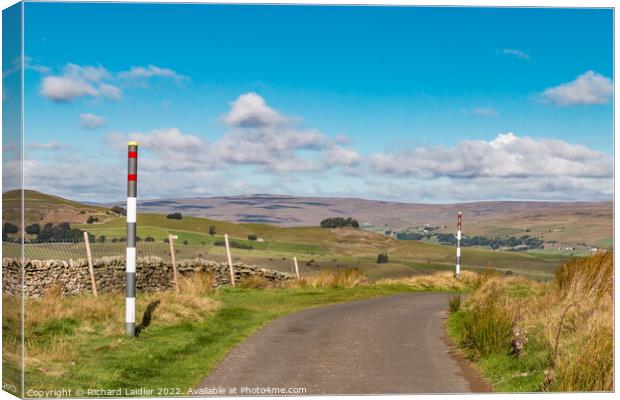 Kirkcarrion from Harker Hill, Teesdale  Canvas Print by Richard Laidler