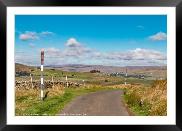 Kirkcarrion from Harker Hill, Teesdale  Framed Mounted Print by Richard Laidler