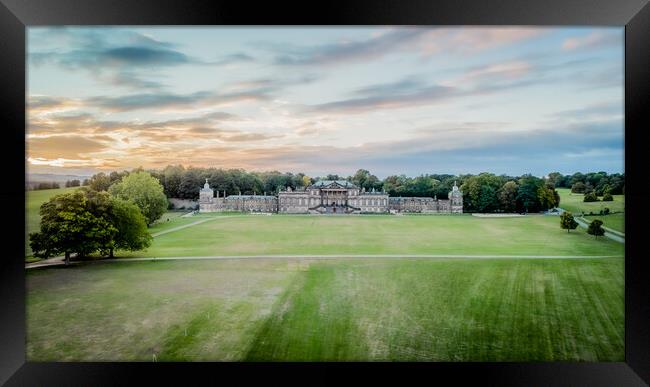 Wentworth Woodhouse From The Air Framed Print by Apollo Aerial Photography