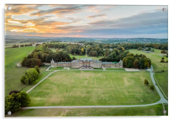 Wentworth Woodhouse From The Air Acrylic by Apollo Aerial Photography