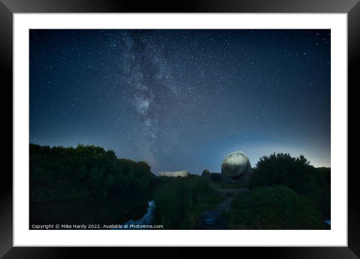 Space station Denge Framed Mounted Print by Mike Hardy