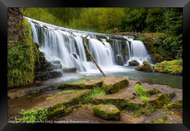 Monsal head weir Derbyshire 777 Framed Print by PHILIP CHALK