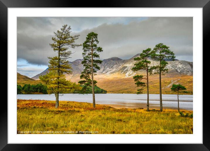 Loch Clair and Ben Eighe in Autumn Framed Mounted Print by Chris Drabble
