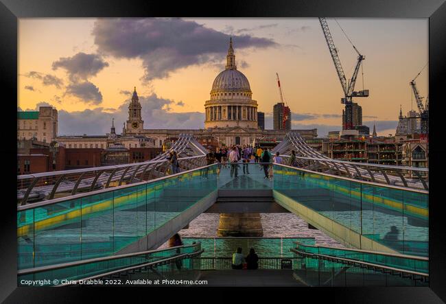 St Paul's Cathedral Framed Print by Chris Drabble