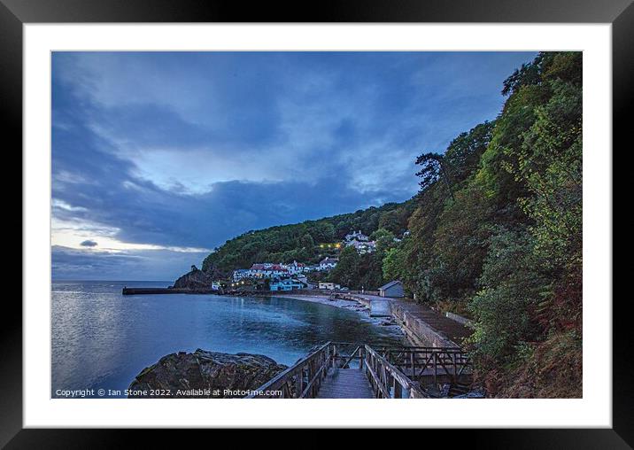 Babbacombe beach at dawn  Framed Mounted Print by Ian Stone