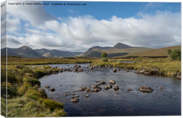 Rannoch Moor Canvas Print by Kevin White