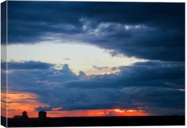 Yesterday's Sunset Canvas Print by Stephanie Moore