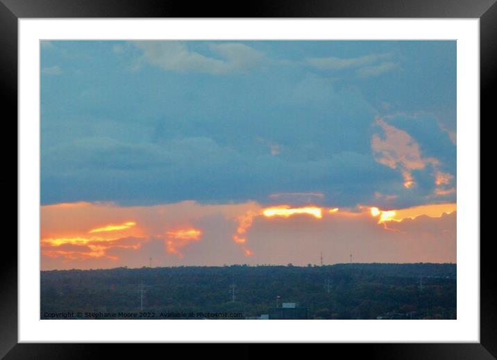 Yesterday's Sunset Framed Mounted Print by Stephanie Moore