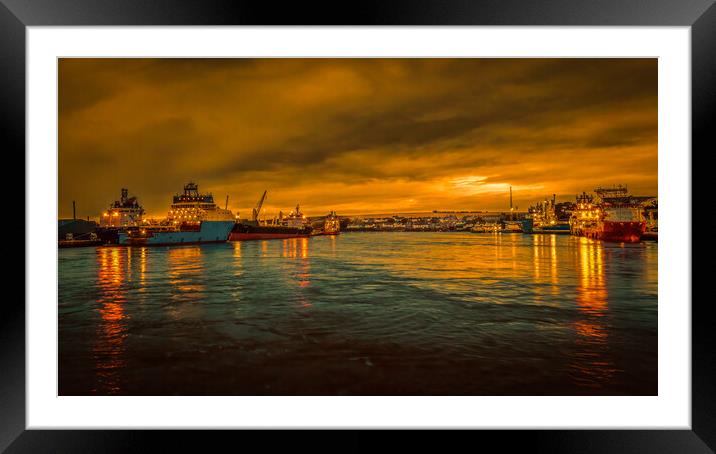 Sunrise Serenity Framed Mounted Print by DAVID FRANCIS
