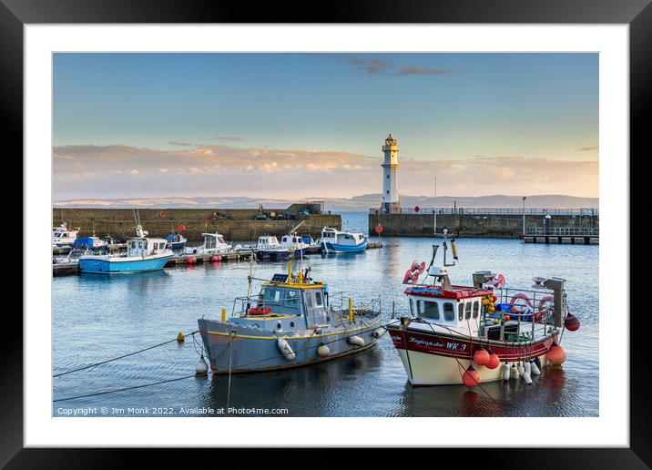 Newhaven Harbour Framed Mounted Print by Jim Monk