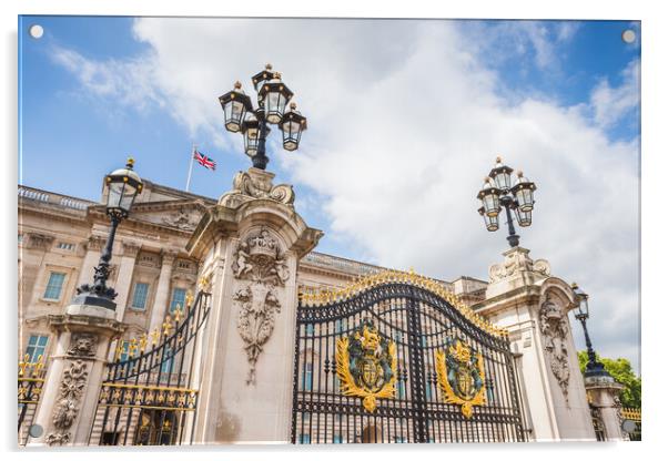 Gates of Buckingham Palace Acrylic by Jason Wells