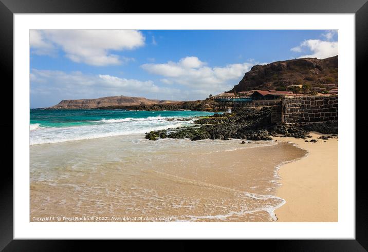Sal Rei Boa Vista Cape Verde Coast Framed Mounted Print by Pearl Bucknall