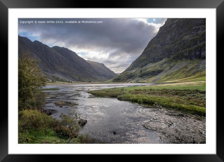 Spectacular landscape of Glencoe Framed Mounted Print by Kevin White