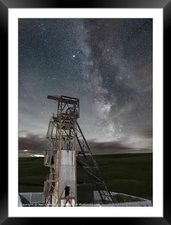 Groverake Mine with the Milky Way Framed Mounted Print by Paul Clark