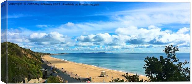 Southbourne beach Canvas Print by Anthony Kellaway