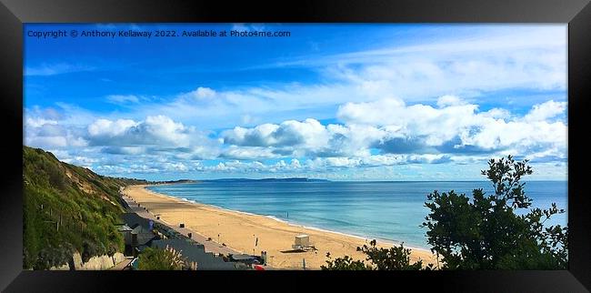 Southbourne beach Framed Print by Anthony Kellaway