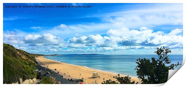 Southbourne beach Print by Anthony Kellaway