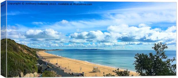 Southbourne beach Canvas Print by Anthony Kellaway