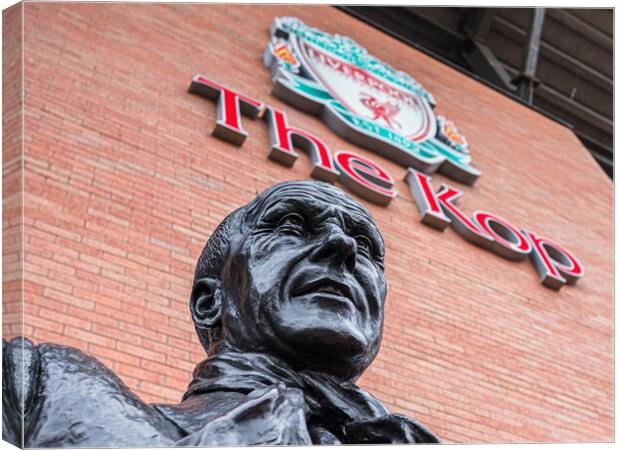Bill Shankly statue Canvas Print by Jason Wells