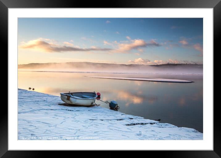 Winter Evening, Arnside Framed Mounted Print by Liz Withey