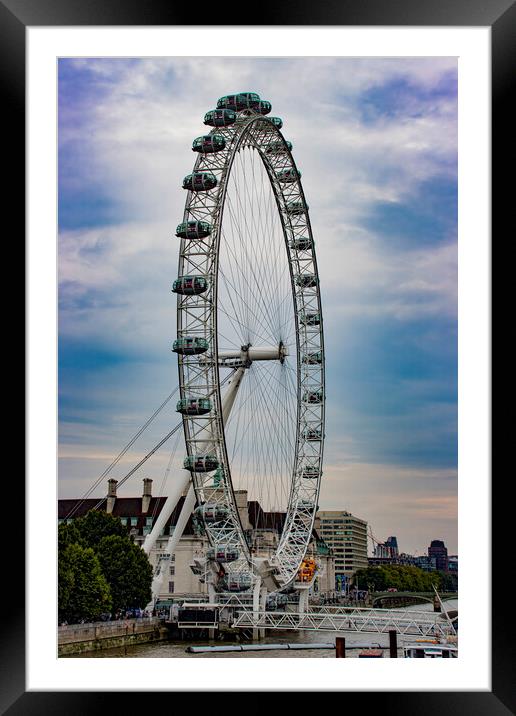 London Eye 05 Framed Mounted Print by Glen Allen