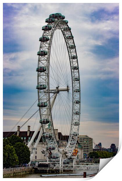 London Eye 05 Print by Glen Allen