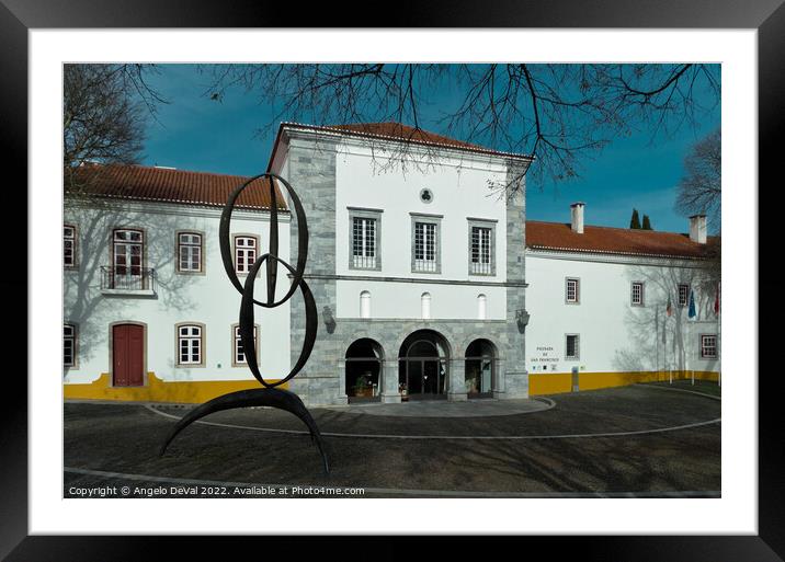 Pousada de Sao Francisco Facade in Beja Framed Mounted Print by Angelo DeVal
