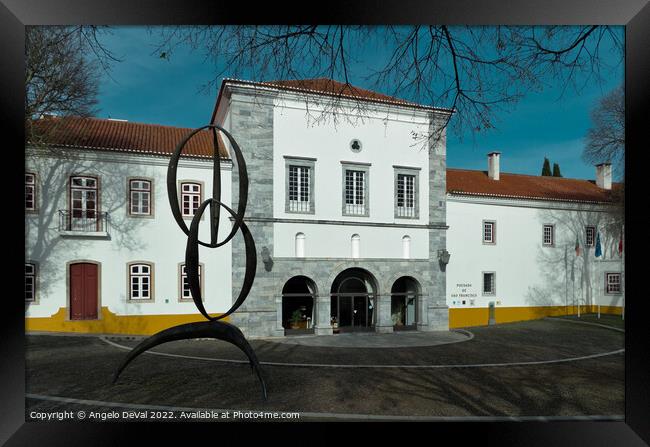 Pousada de Sao Francisco Facade in Beja Framed Print by Angelo DeVal