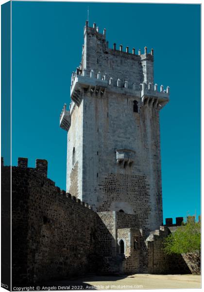 Keep Tower of the Medieval Castle of Beja Canvas Print by Angelo DeVal