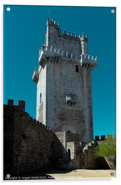 Keep Tower of the Medieval Castle of Beja Acrylic by Angelo DeVal