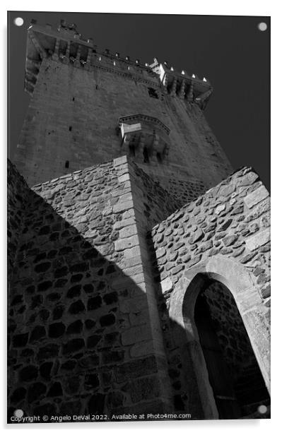 Beja Keep Tower in Monochrome Acrylic by Angelo DeVal
