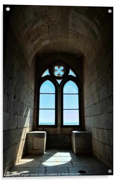 Medieval Window in Beja Keep Tower Acrylic by Angelo DeVal