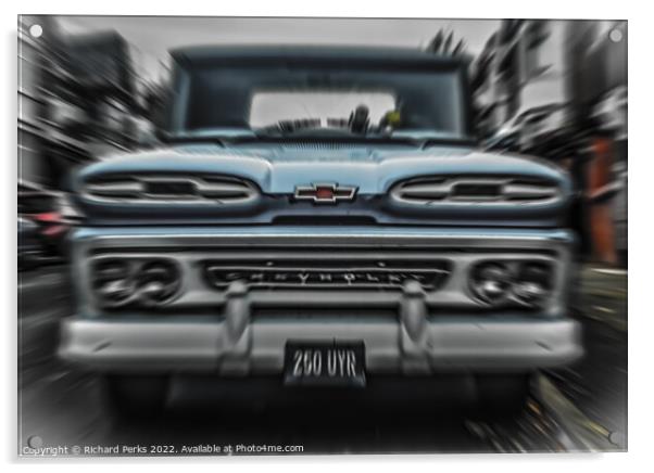 1960`s Chevrolet Apache Truck Acrylic by Richard Perks