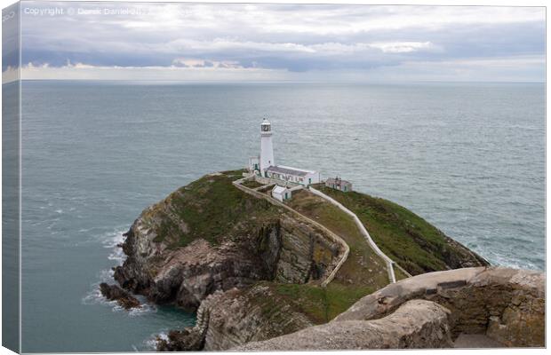 South Stack Lighthouse, Anglesey Canvas Print by Derek Daniel