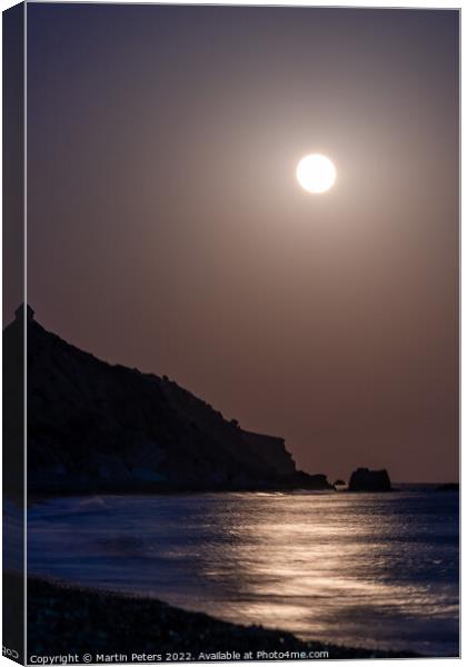 Magical Moonrise Canvas Print by Martin Yiannoullou