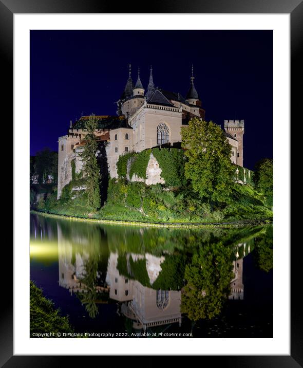 Bojnice Castle Reflections Framed Mounted Print by DiFigiano Photography