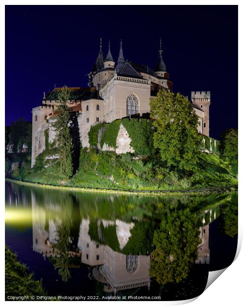 Bojnice Castle Reflections Print by DiFigiano Photography