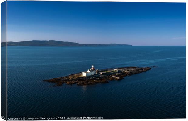 Roancarrigmore Island Lighthouse Canvas Print by DiFigiano Photography