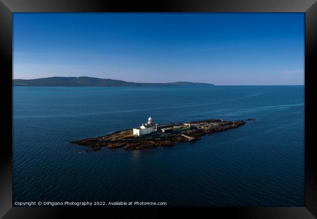 Roancarrigmore Island Lighthouse Framed Print by DiFigiano Photography