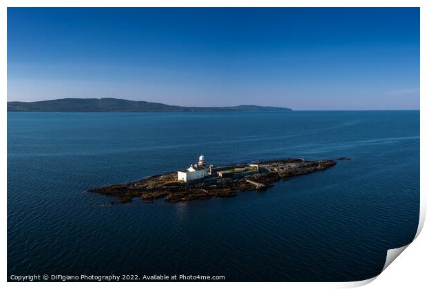 Roancarrigmore Island Lighthouse Print by DiFigiano Photography