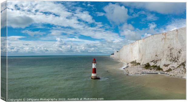 Beachy Head Lighthouse Canvas Print by DiFigiano Photography