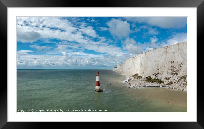 Beachy Head Lighthouse Framed Mounted Print by DiFigiano Photography