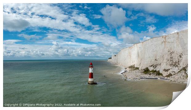Beachy Head Lighthouse Print by DiFigiano Photography