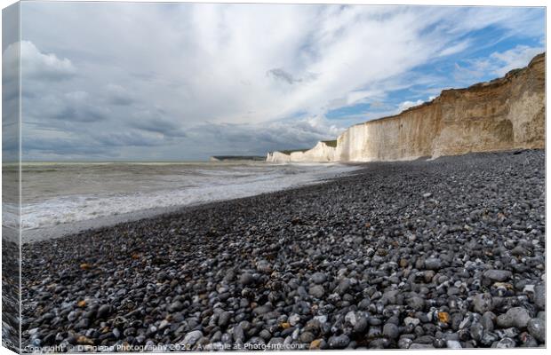 Birling Gap Beach Canvas Print by DiFigiano Photography