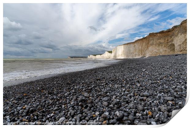 Birling Gap Beach Print by DiFigiano Photography
