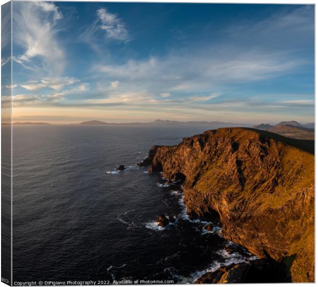 Bray Head Sunset Canvas Print by DiFigiano Photography