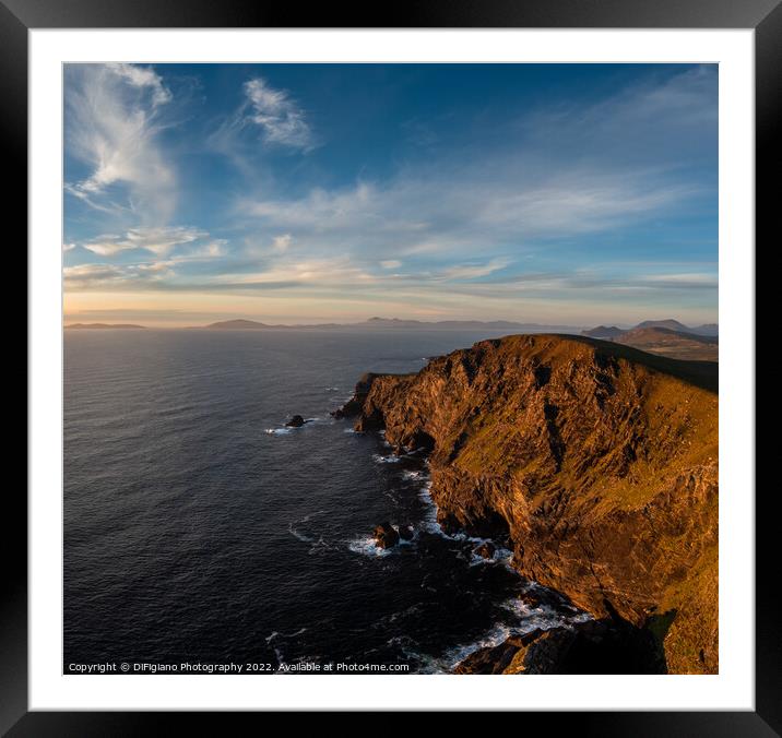 Bray Head Sunset Framed Mounted Print by DiFigiano Photography