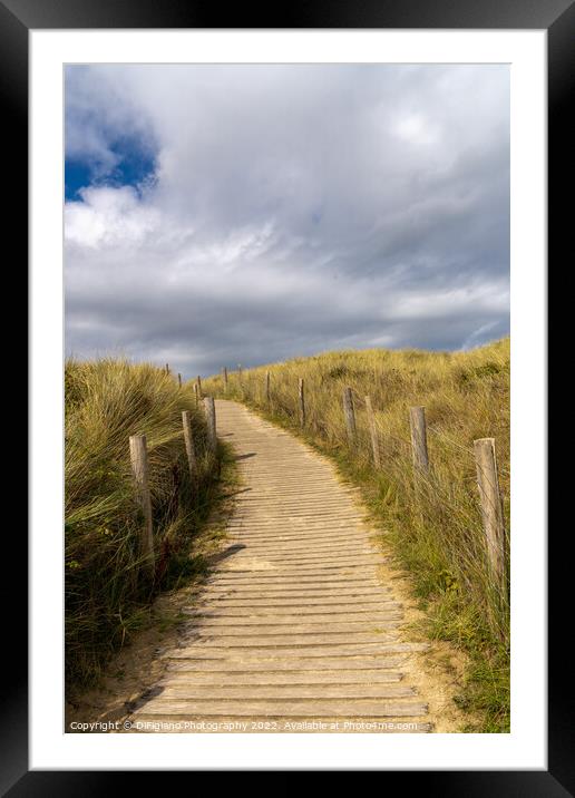 Gwithian Dunes Framed Mounted Print by DiFigiano Photography