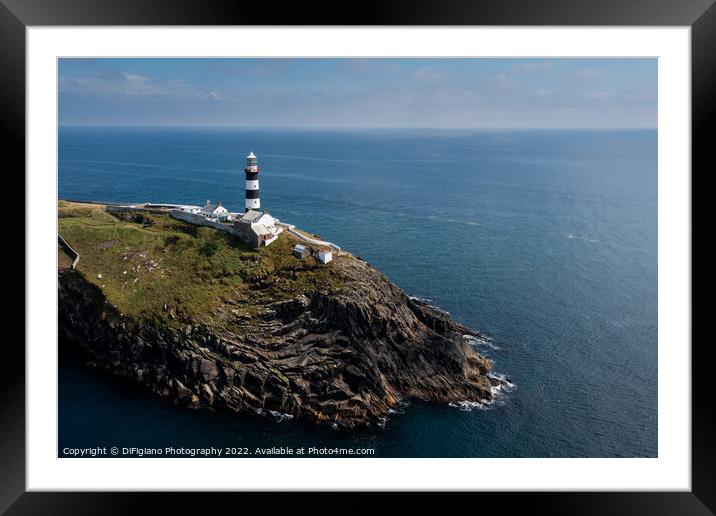 The Kinsale Lighthouse Framed Mounted Print by DiFigiano Photography