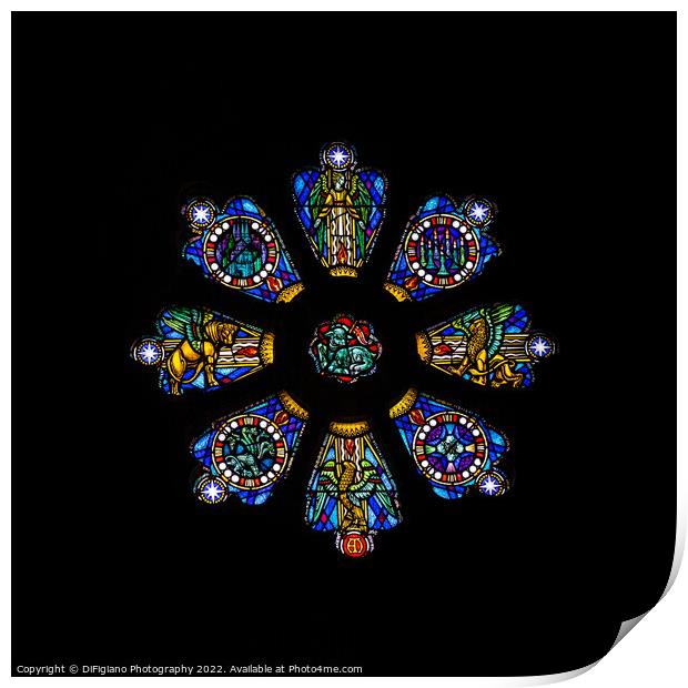 The Rose Window Print by DiFigiano Photography